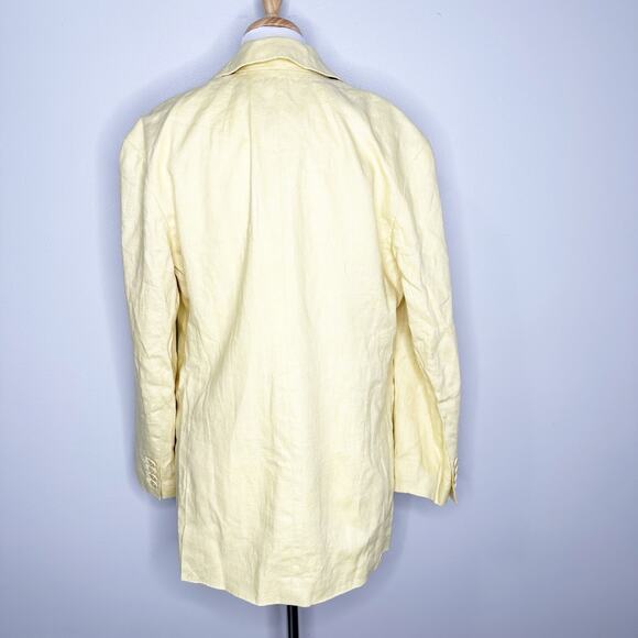 Madewell Womens The Oversized Blazer in 100% Linen Light Straw Small - Picture 2 of 7